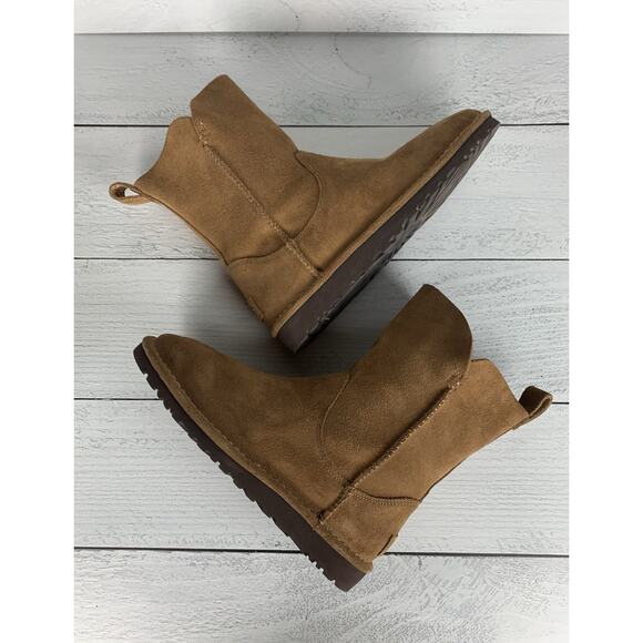 UGG Women's US Size 7 Alida Slouch Brown Chestnut Leather Suede Unlined Boots - Picture 12 of 14